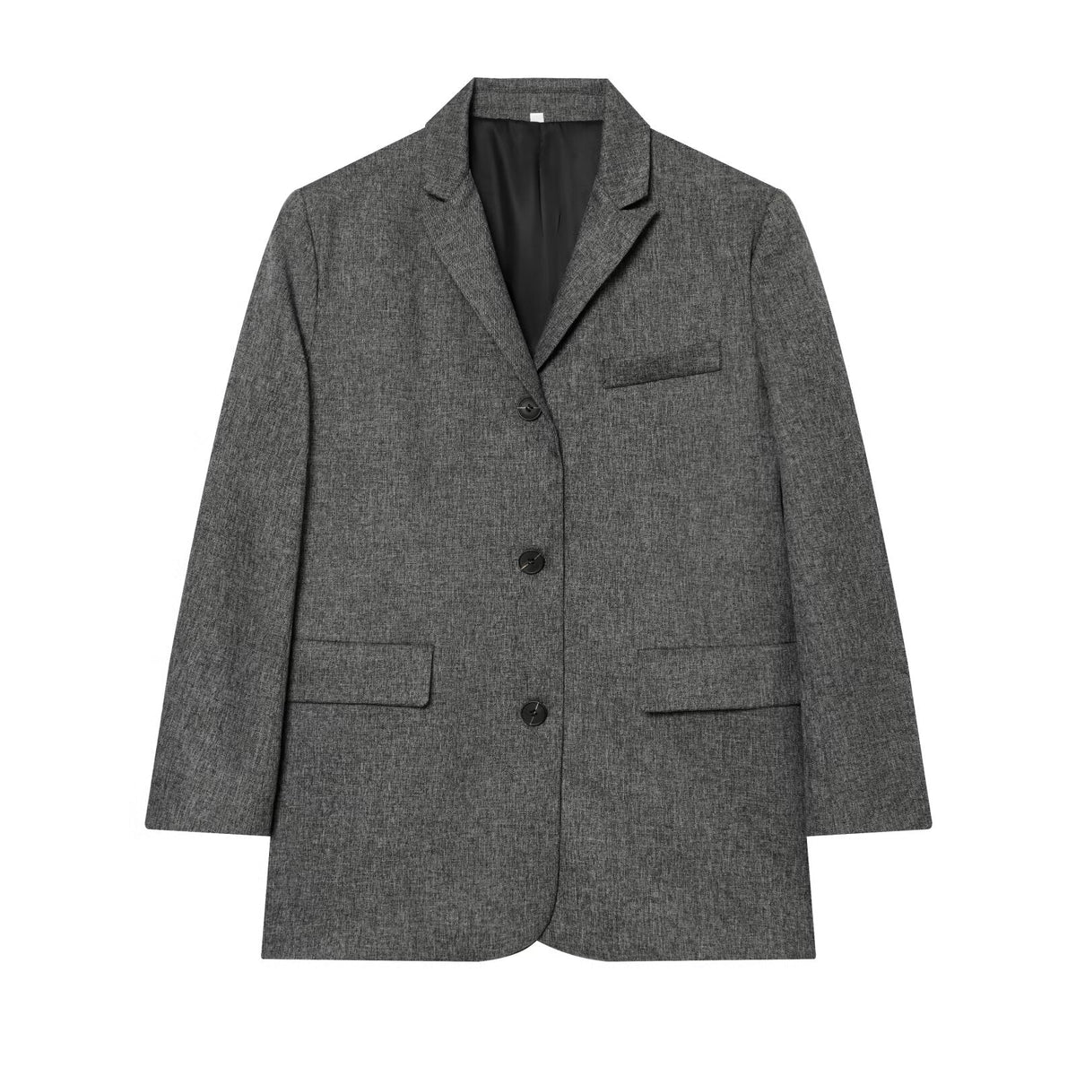 suit Women's 2 pieces loose linen blended straight Blazer Coat+Pants