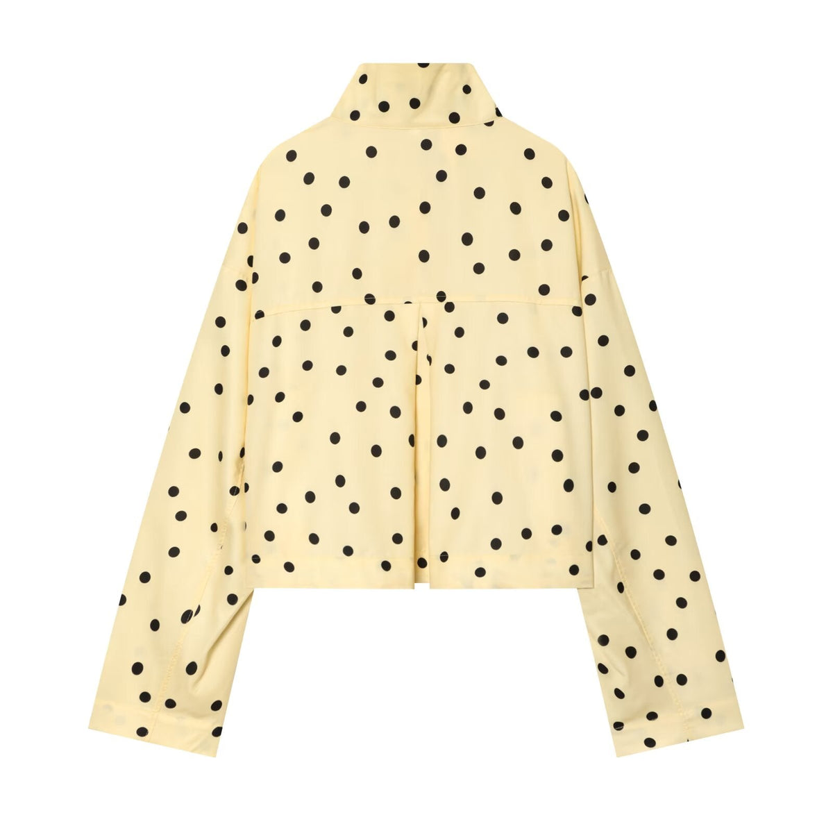 suit Women's 2 pieces short drawstring pleated polka dot Coat+Shorts