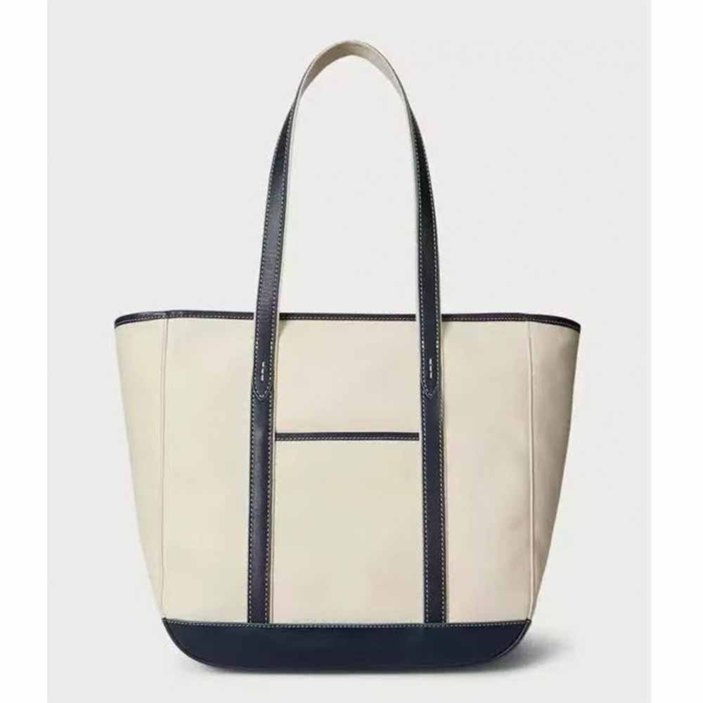 #149 Women's new canvas split shoulder handbag shopping bag