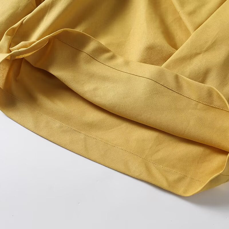 Women's draped Swing collar linen blend cover shirt