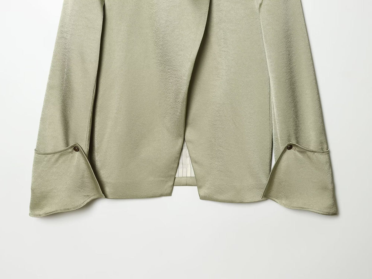 Women's casual semi high neck Blazer Coat