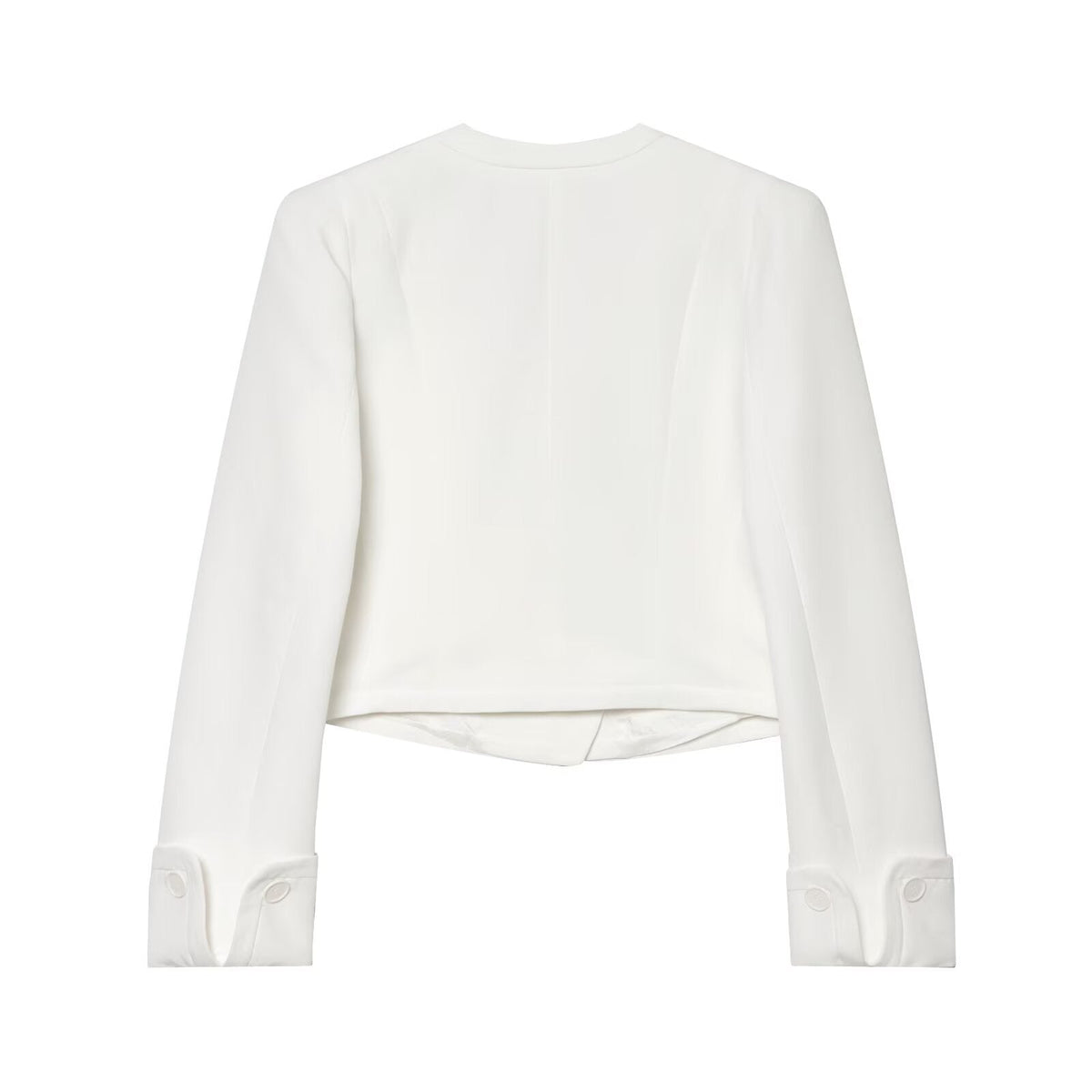 Women's short V-neck double breasted Blazer Coat