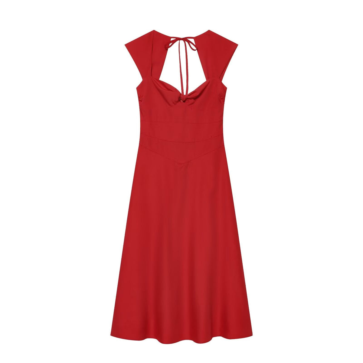 Women's twisted Knot design sleeveless backless dress