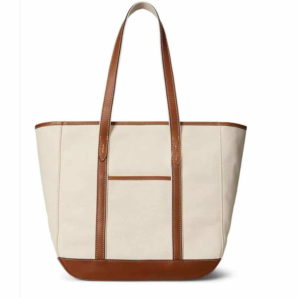 #149 Women's new canvas split shoulder handbag shopping bag