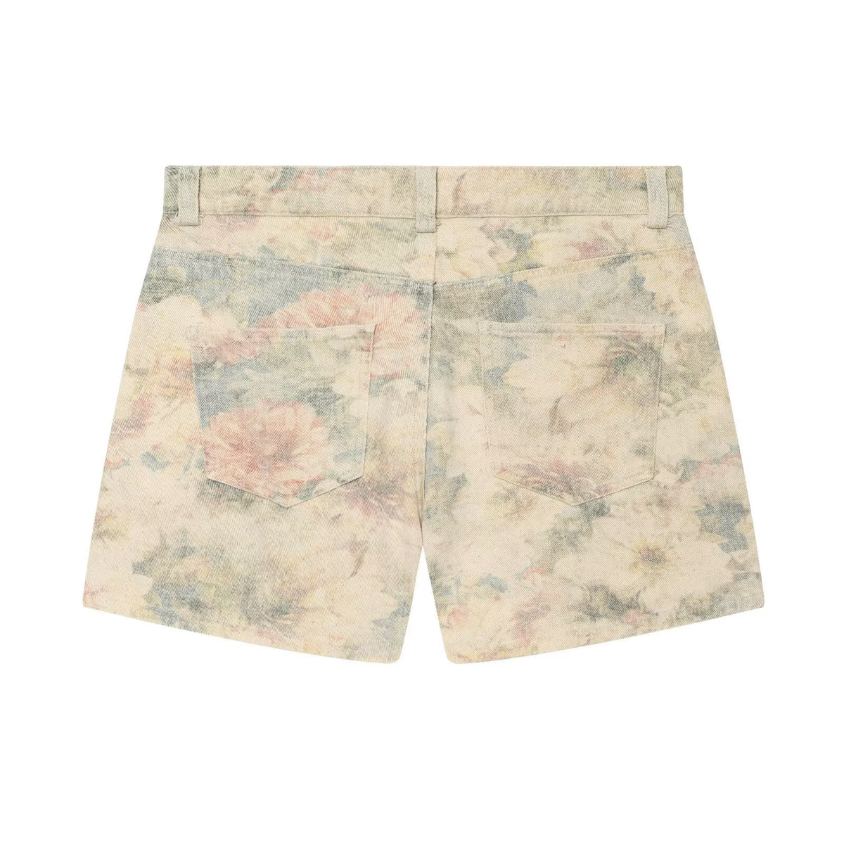 Women's floral printed mid waist shorts