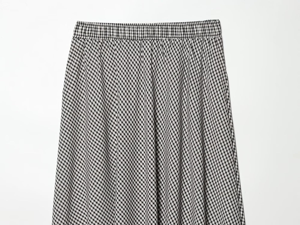 Women's casual plaid MIDI skirt